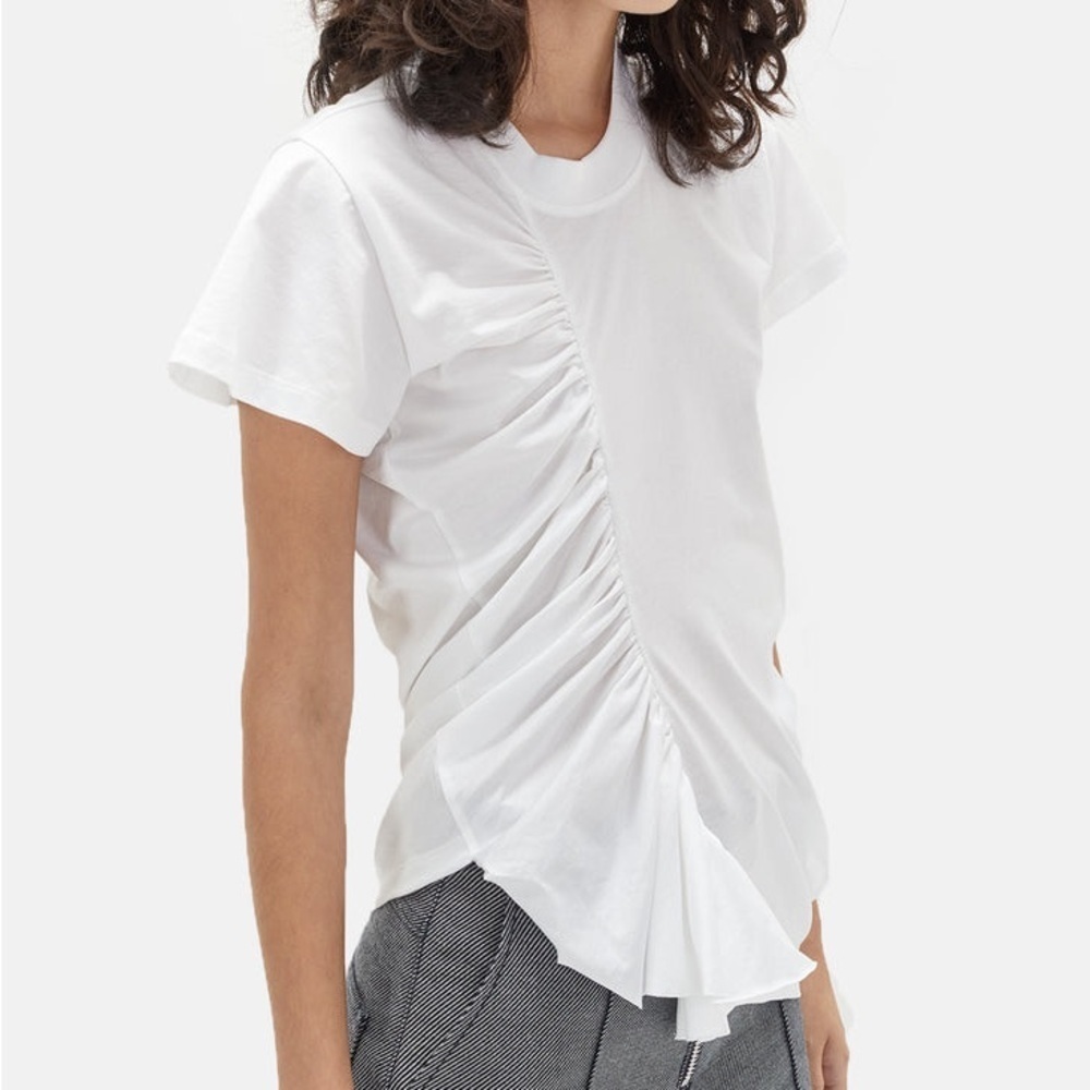 Marques’ Almeida Gathered Asymmetrical T-shirt